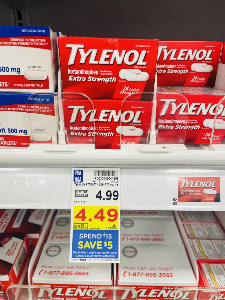 tylenol kroger shelf image