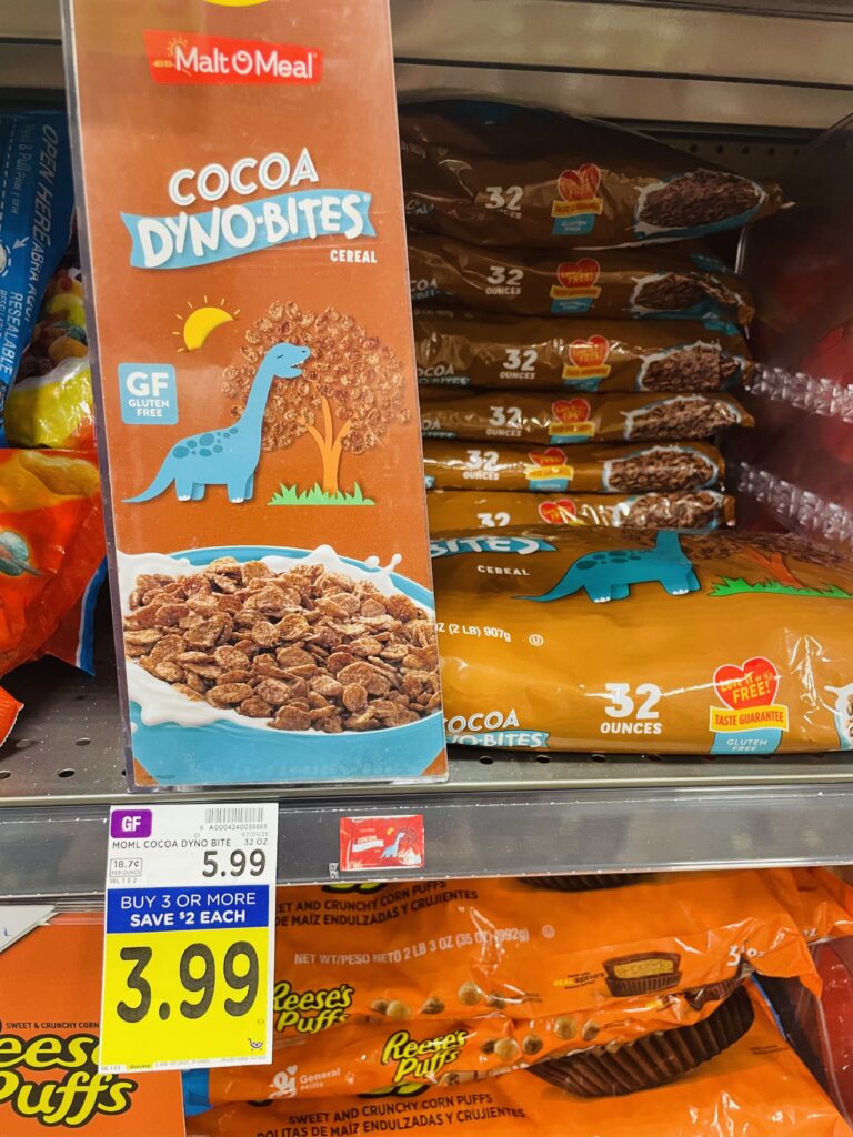 Malt-O-Meal Cereal Kroger Shelf Image