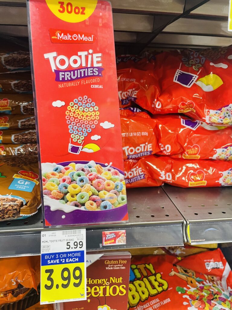 Malt-O-Meal Cereal Kroger Shelf Image