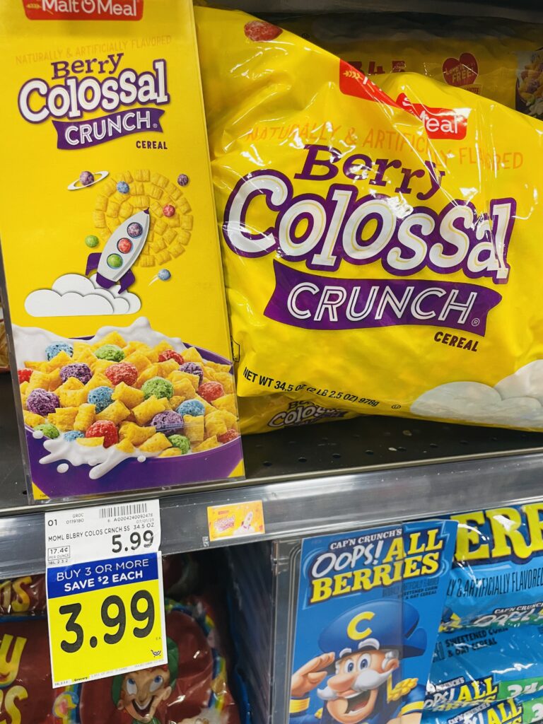 Malt-O-Meal Cereal Kroger Shelf Image