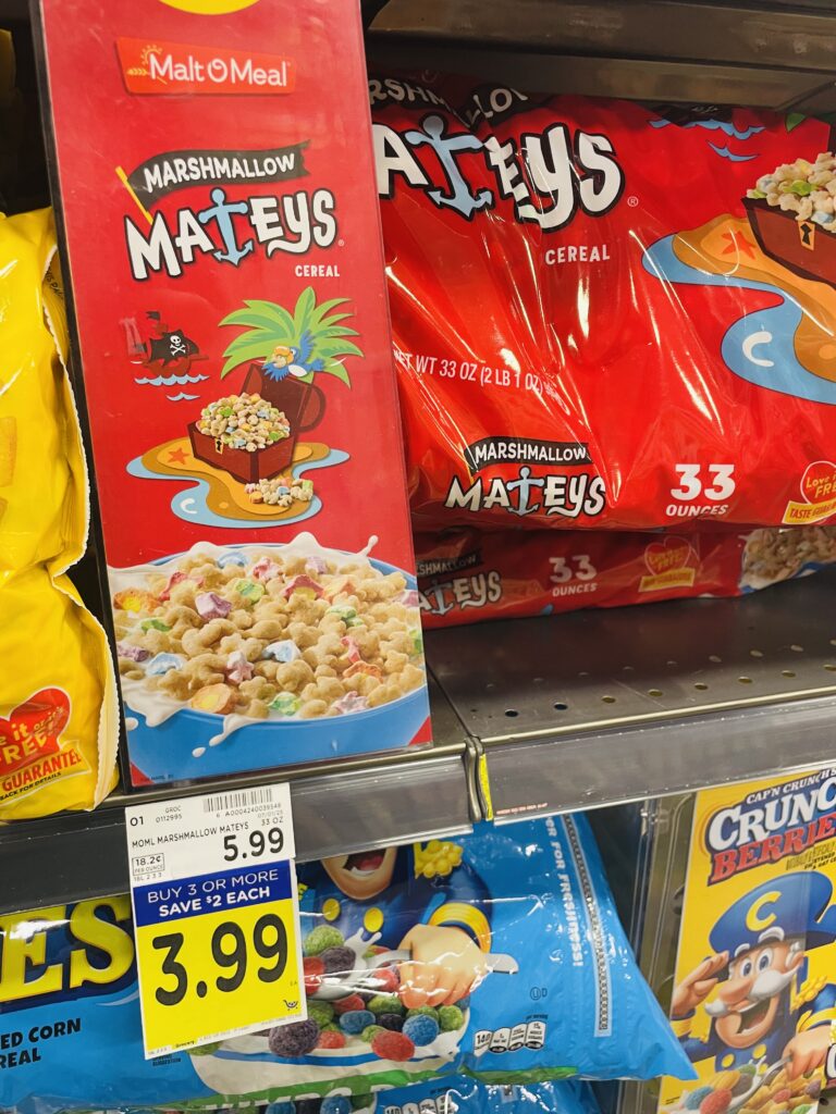 Malt-O-Meal Cereal Kroger Shelf Image
