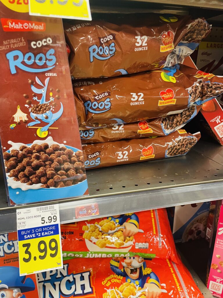 Malt-O-Meal Cereal Kroger Shelf Image