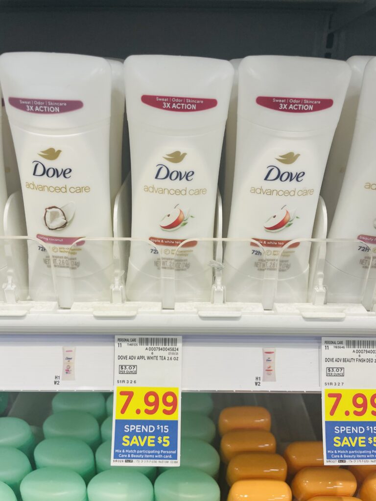 Dove Deodorant Kroger Shelf Image