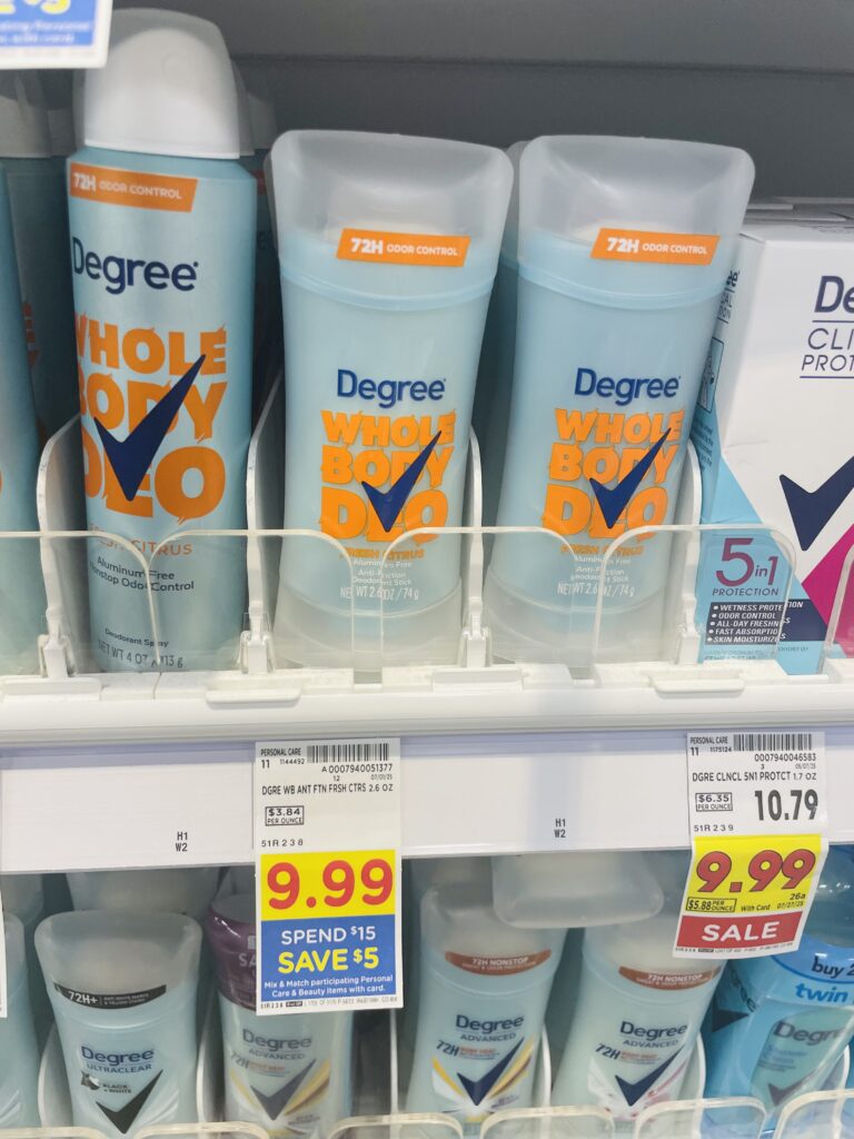 degree whole body kroger shelf image
