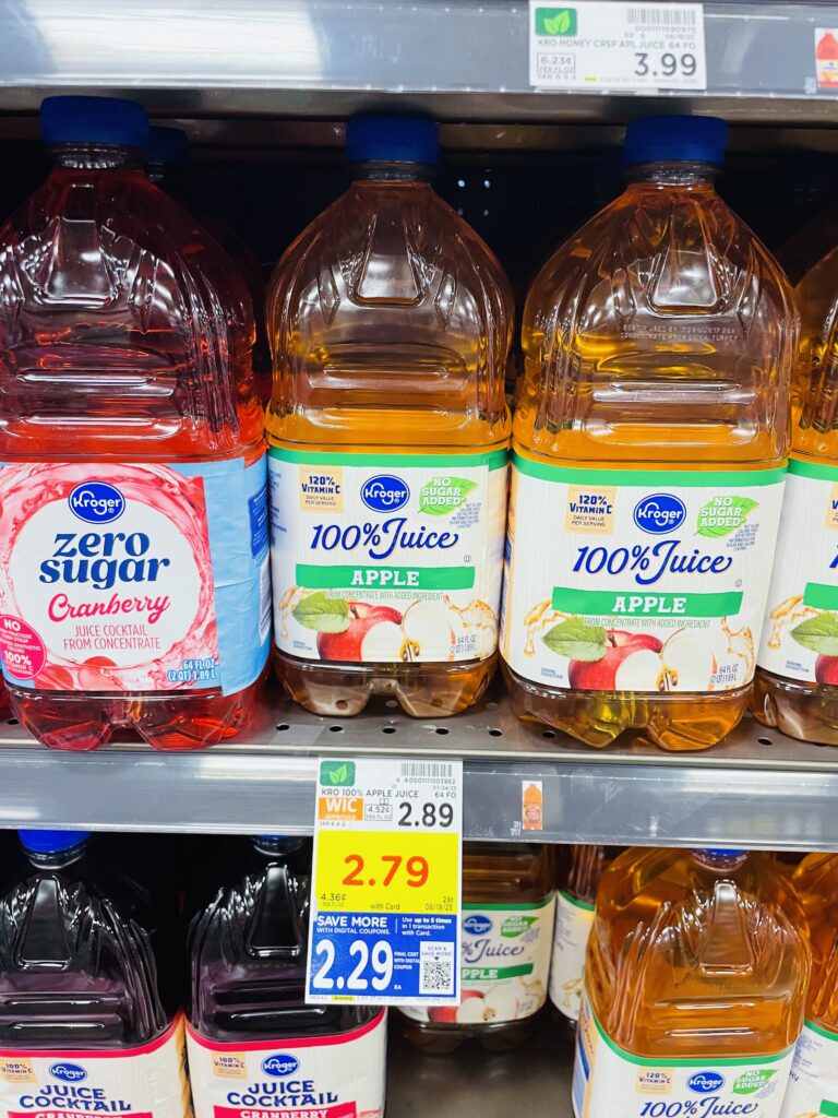 Kroger Apple Juice Shelf Image