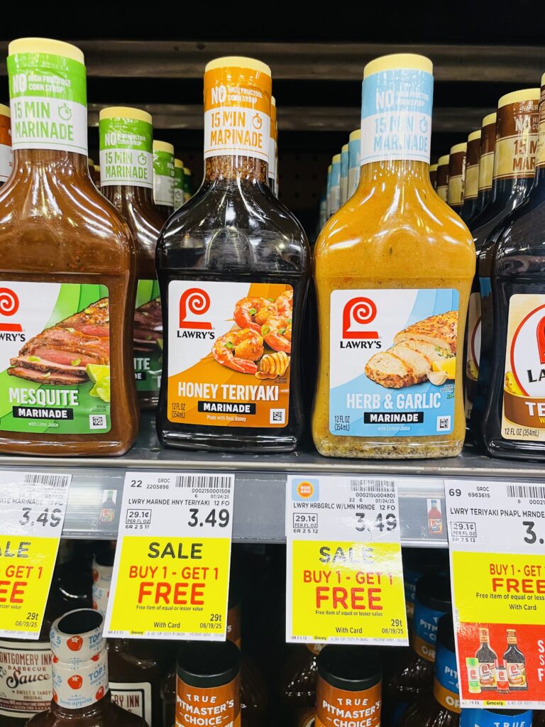 Lawry's Marinades Kroger Shelf Image