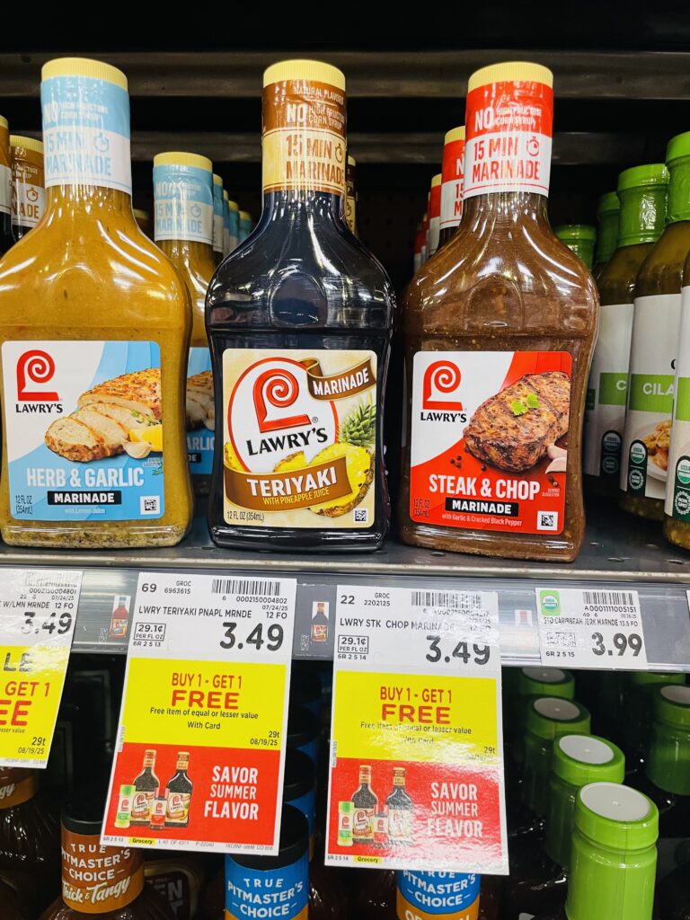 Lawry's Marinades Kroger Shelf Image