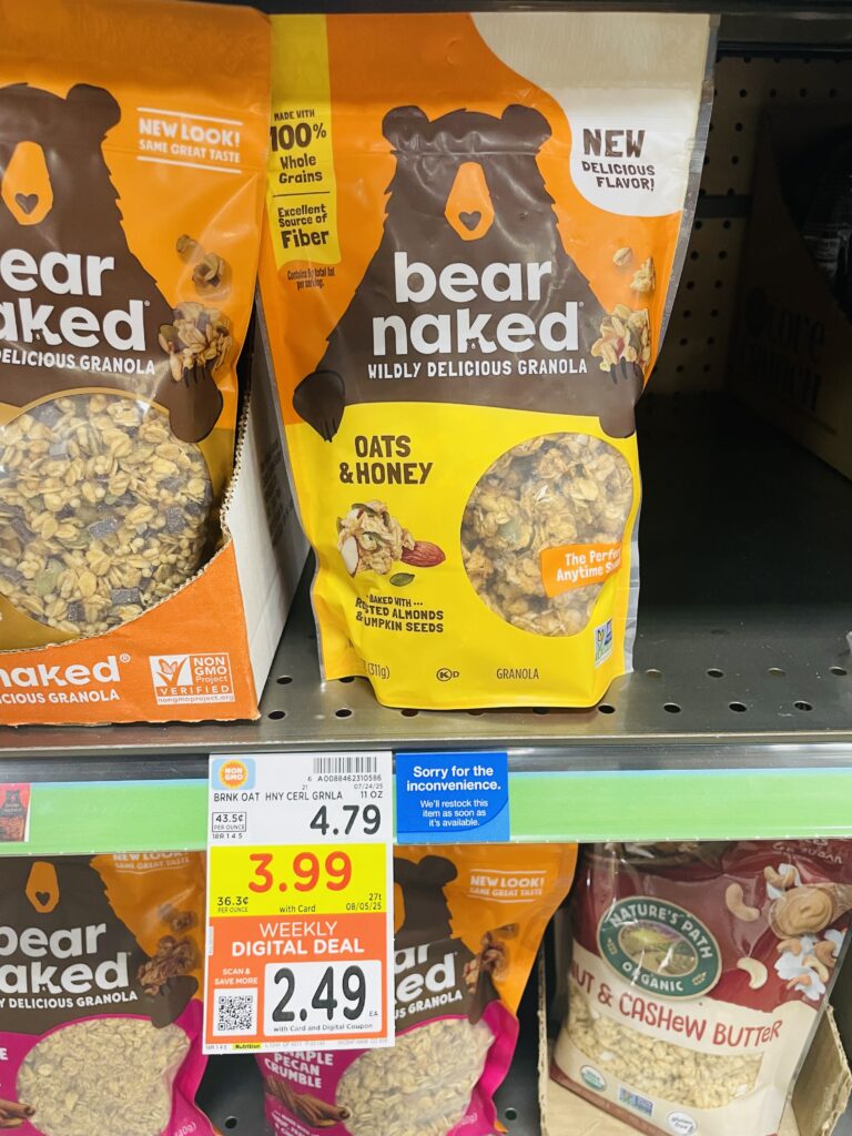 Bear Naked Granola Kroger Shelf Image