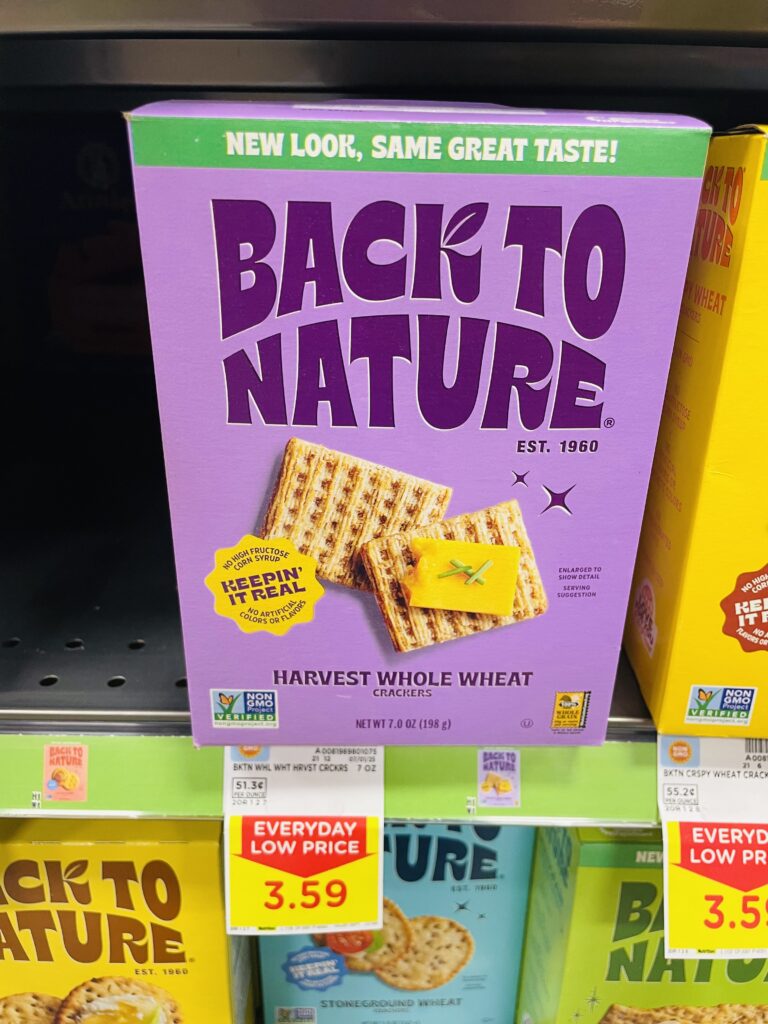 Back to Nature Crackers Kroger Shelf Image