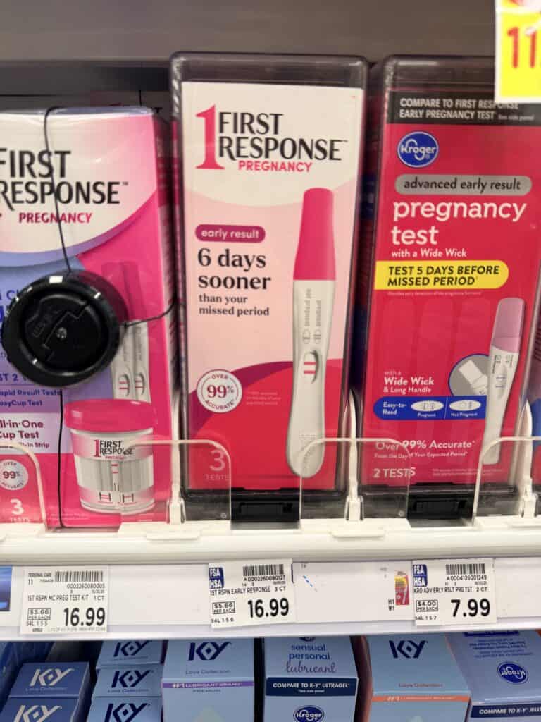 first response pregnancy test kroger shelf Image