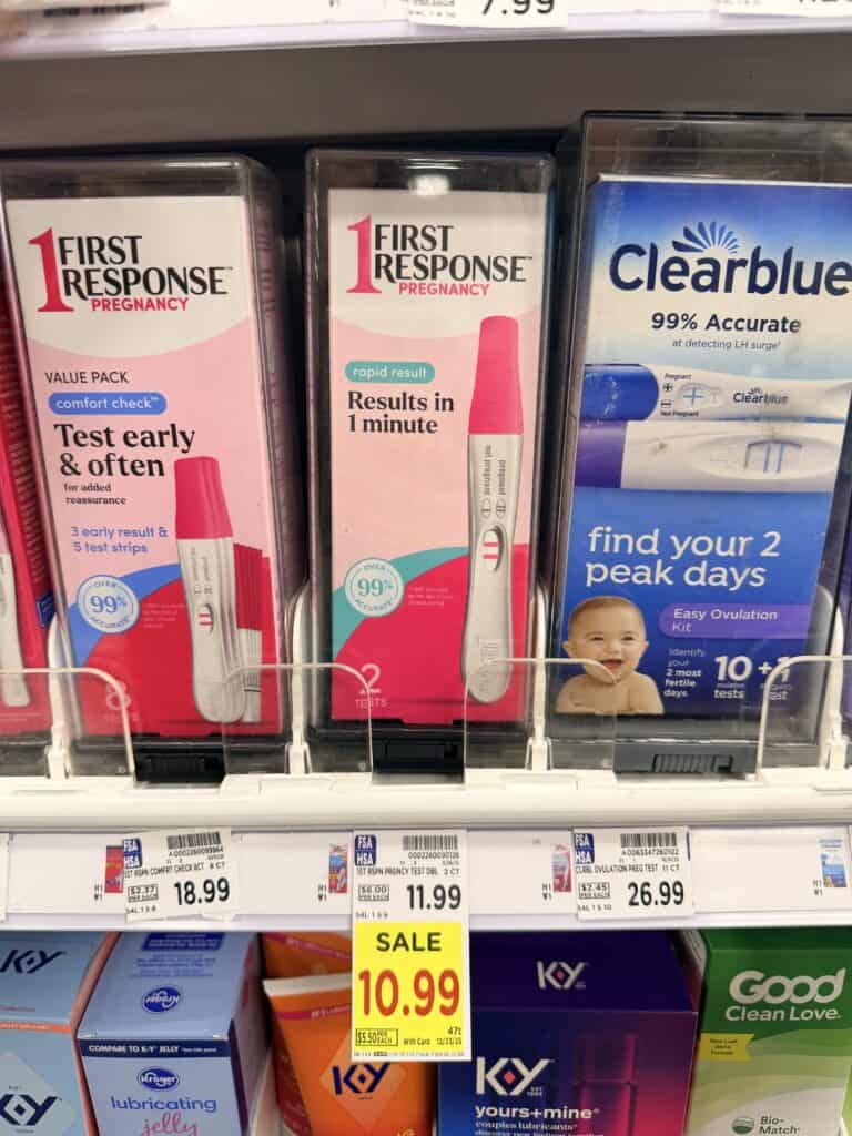 first response pregnancy test kroger shelf Image