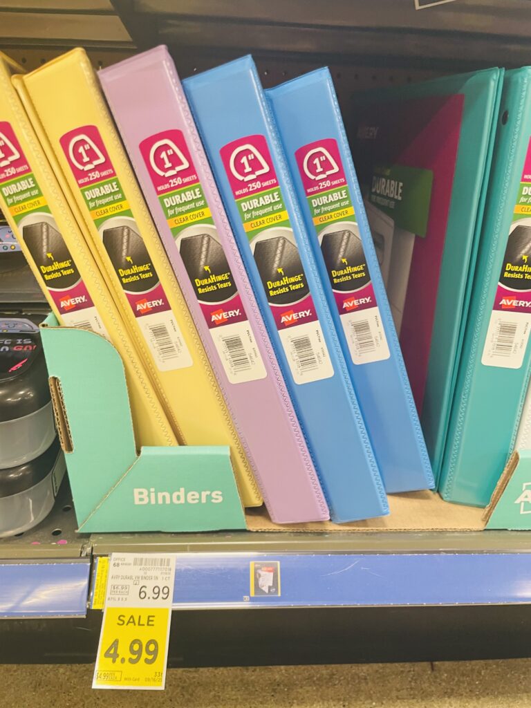 School Supplies Kroger Shelf image