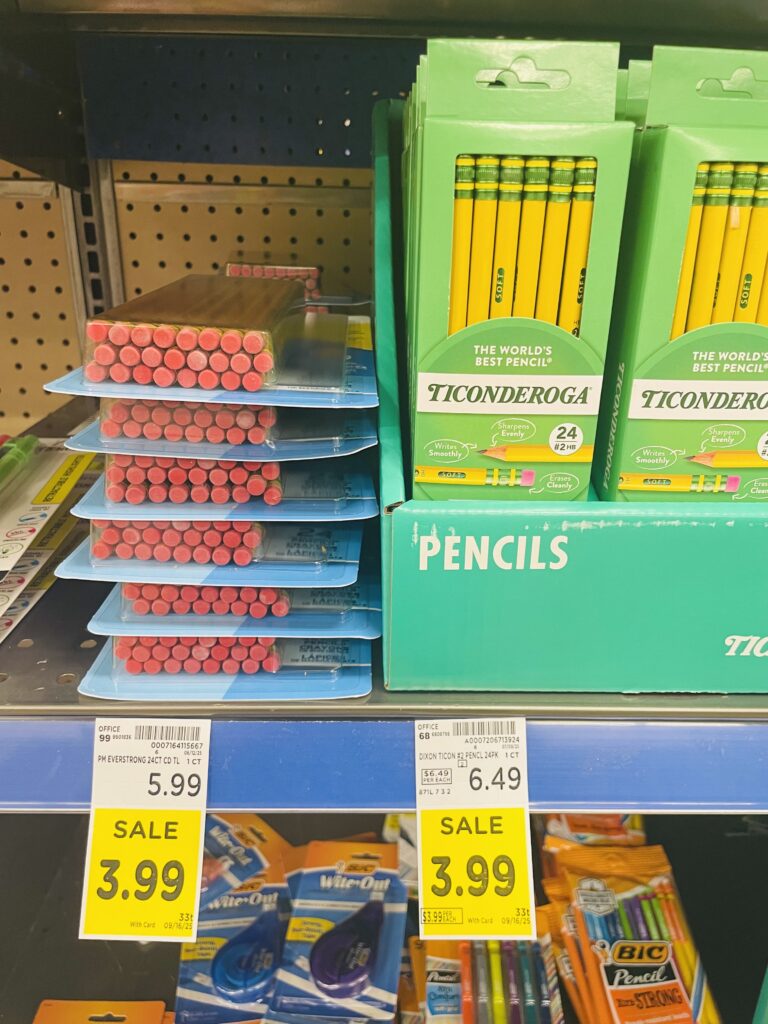 School Supplies Kroger Shelf image