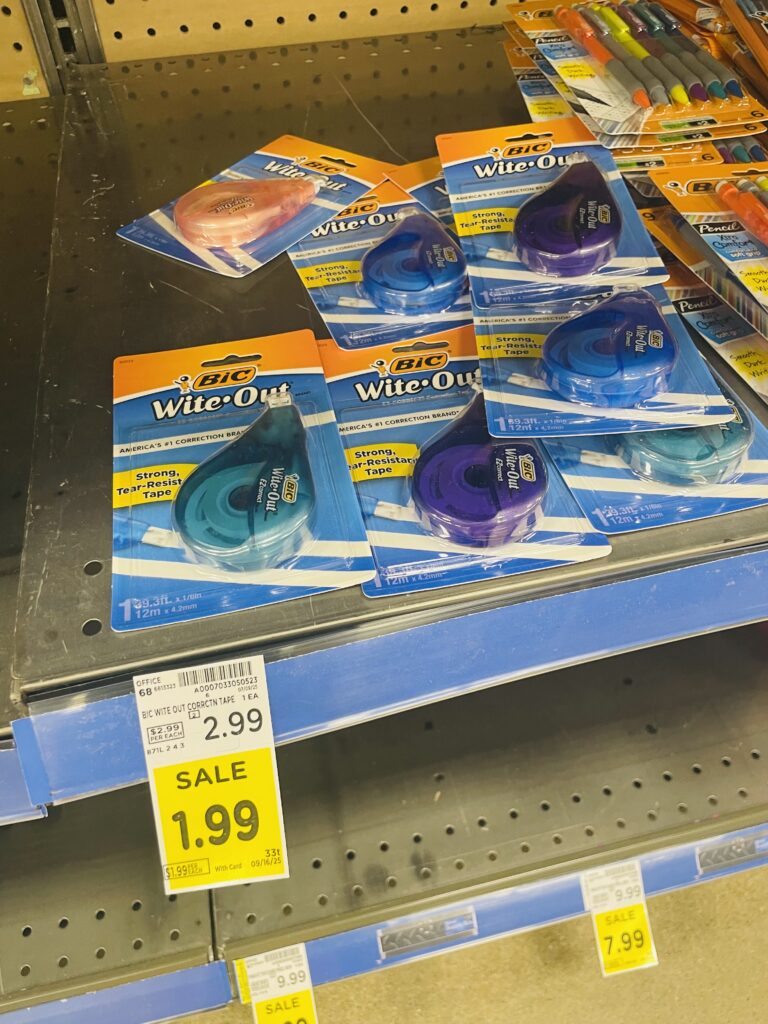 School Supplies Kroger Shelf image