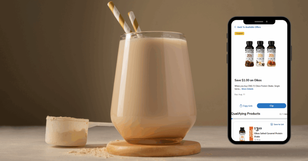 oikos protein shake digital