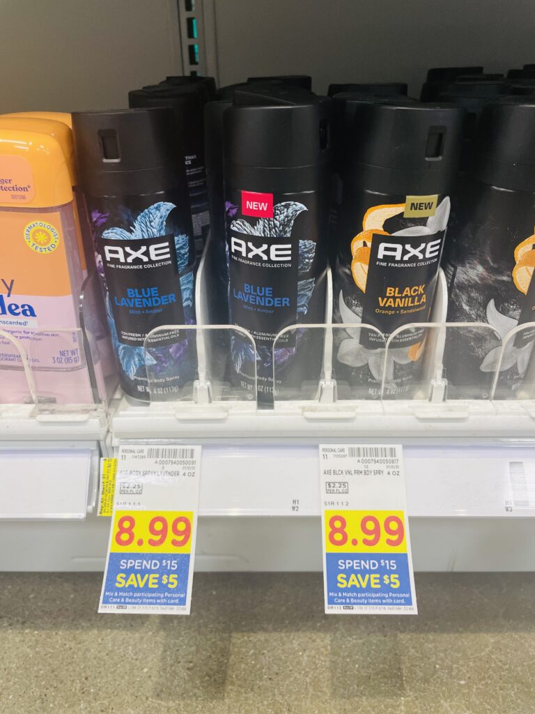 axe body spray kroger shelf image (1)