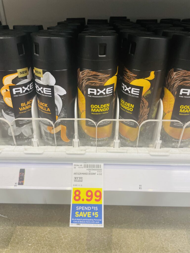 axe body spray kroger shelf image (1)