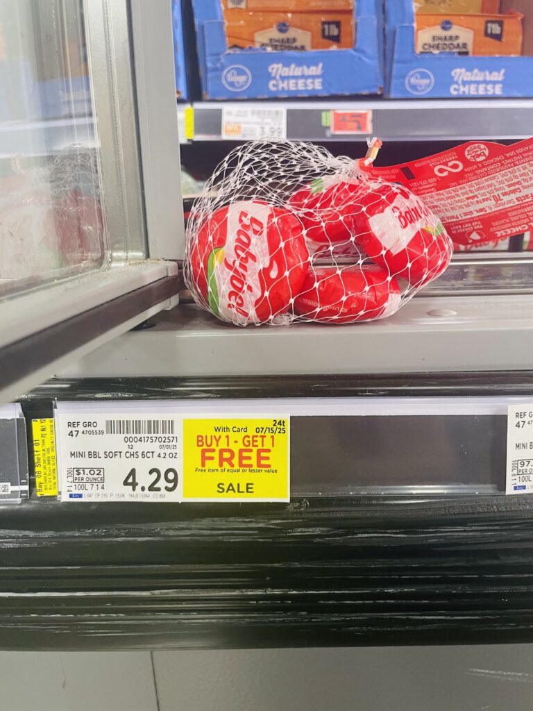 babybel cheese kroger shelf image