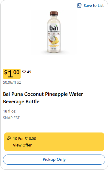 core water kroger shelf image