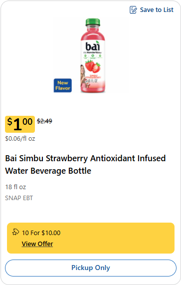 core water kroger shelf image