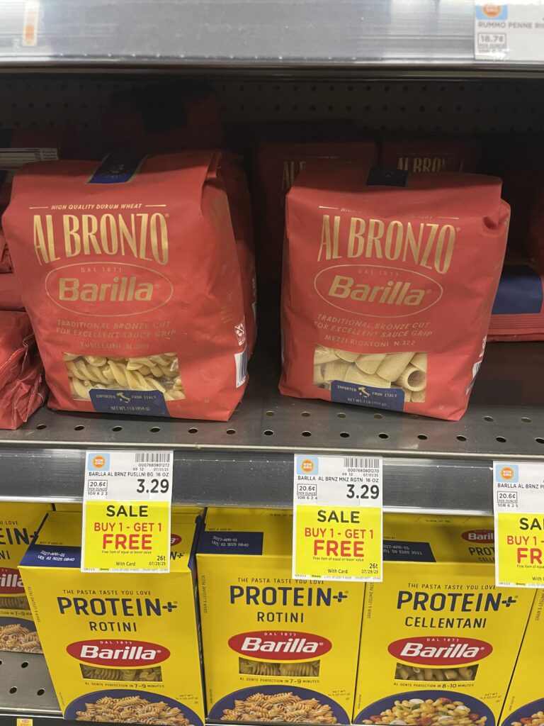 barilla al bronzo kroger shelf image (1)