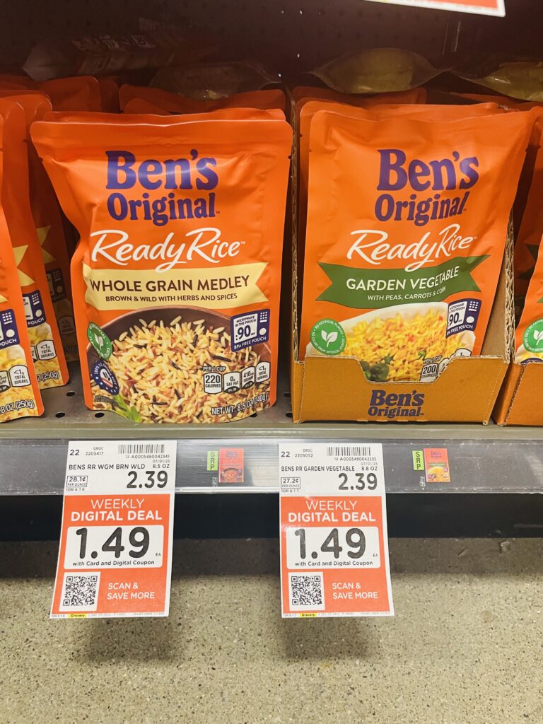 ben's ready rice kroger shelf image (1)