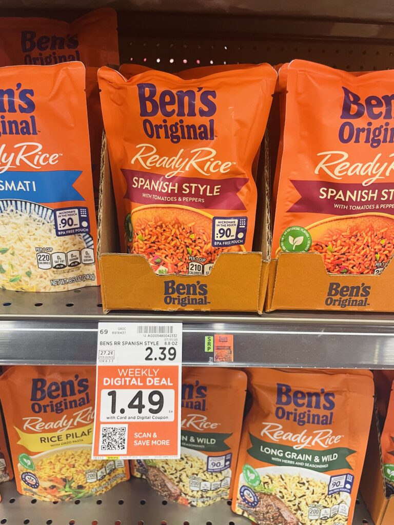 ben's ready rice kroger shelf image (1)