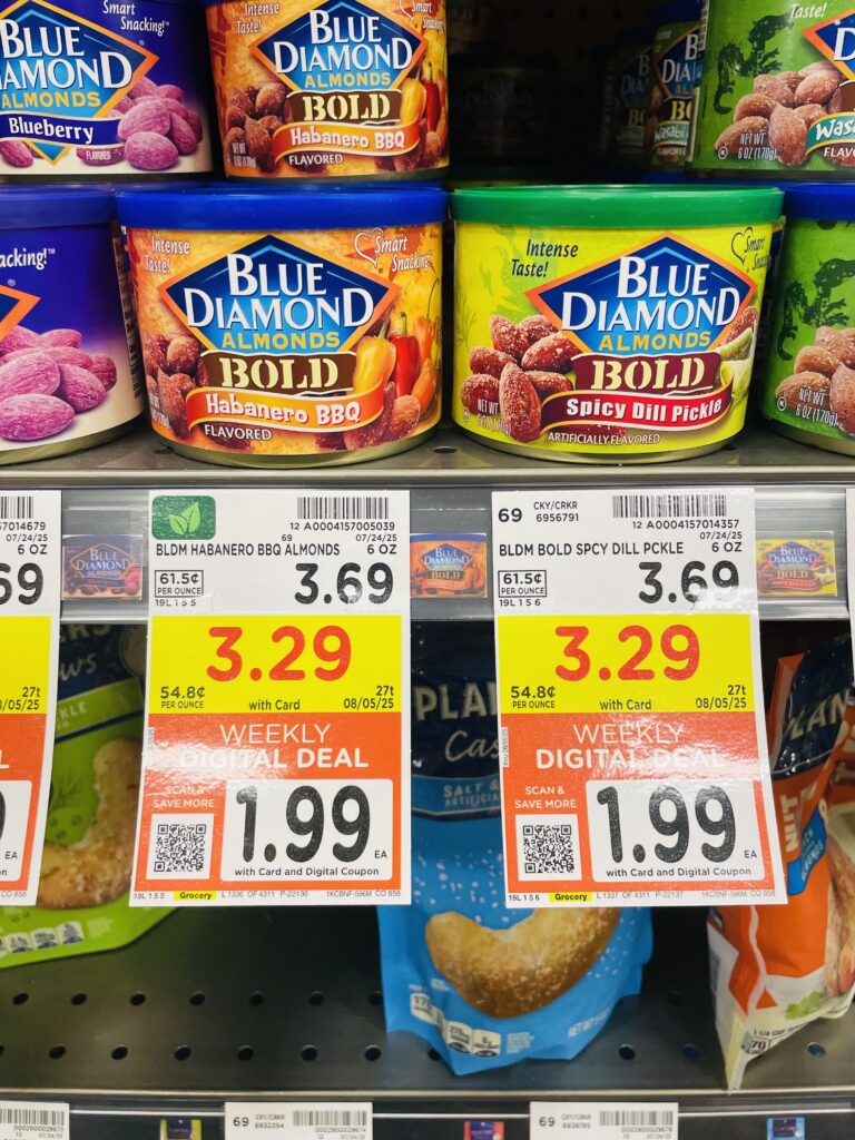 blue diamond almonds kroger shelf image (1)