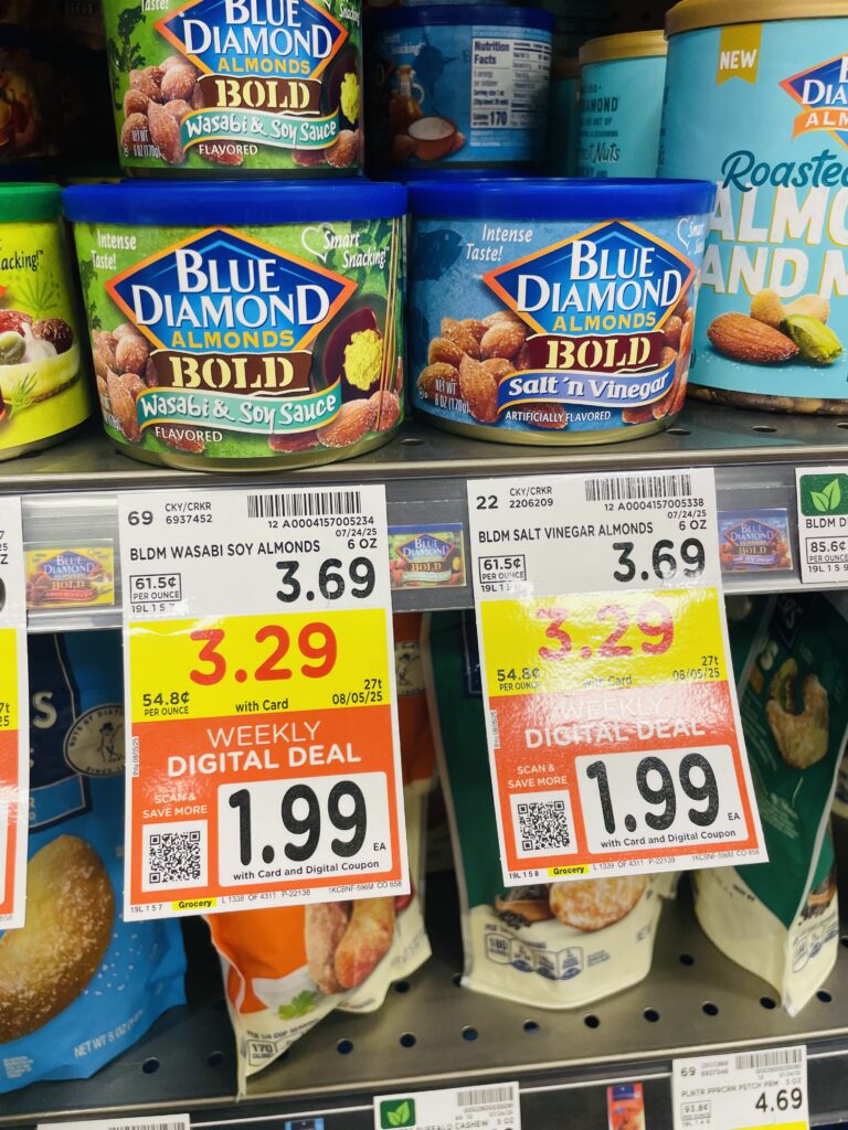 blue diamond almonds kroger shelf image (1)