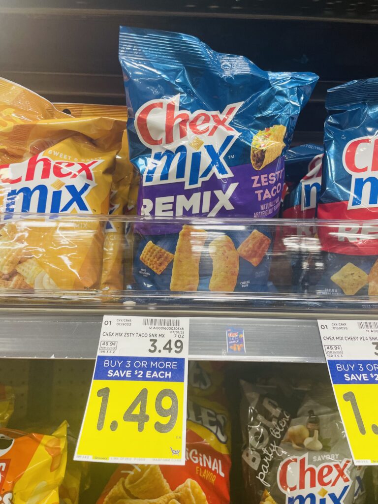 chex mix, gardettos, bugles kroger shelf image (1)