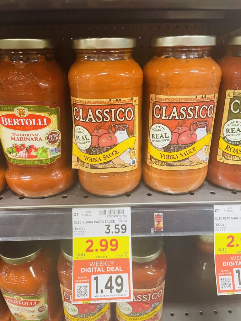 classico pasta sauce kroger shelf image (1)