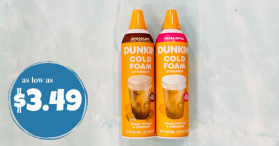 dunkin cold foam creamer kroger krazy