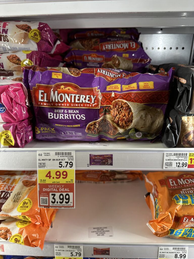 el monterey burritos kroger shelf image (2)