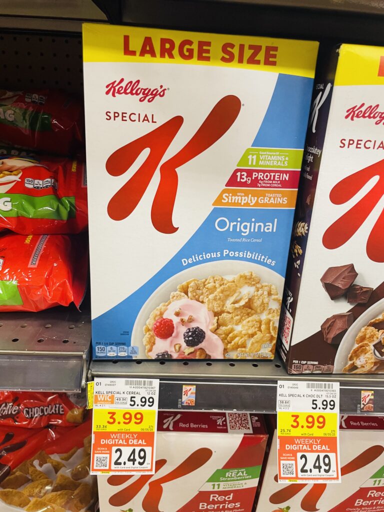 kellogg's large size cereal kroger shelf image (1)