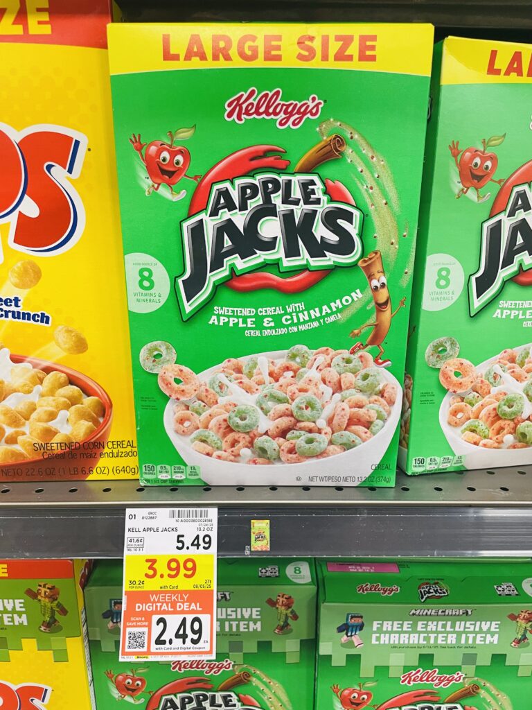 kellogg's large size cereal kroger shelf image (1)