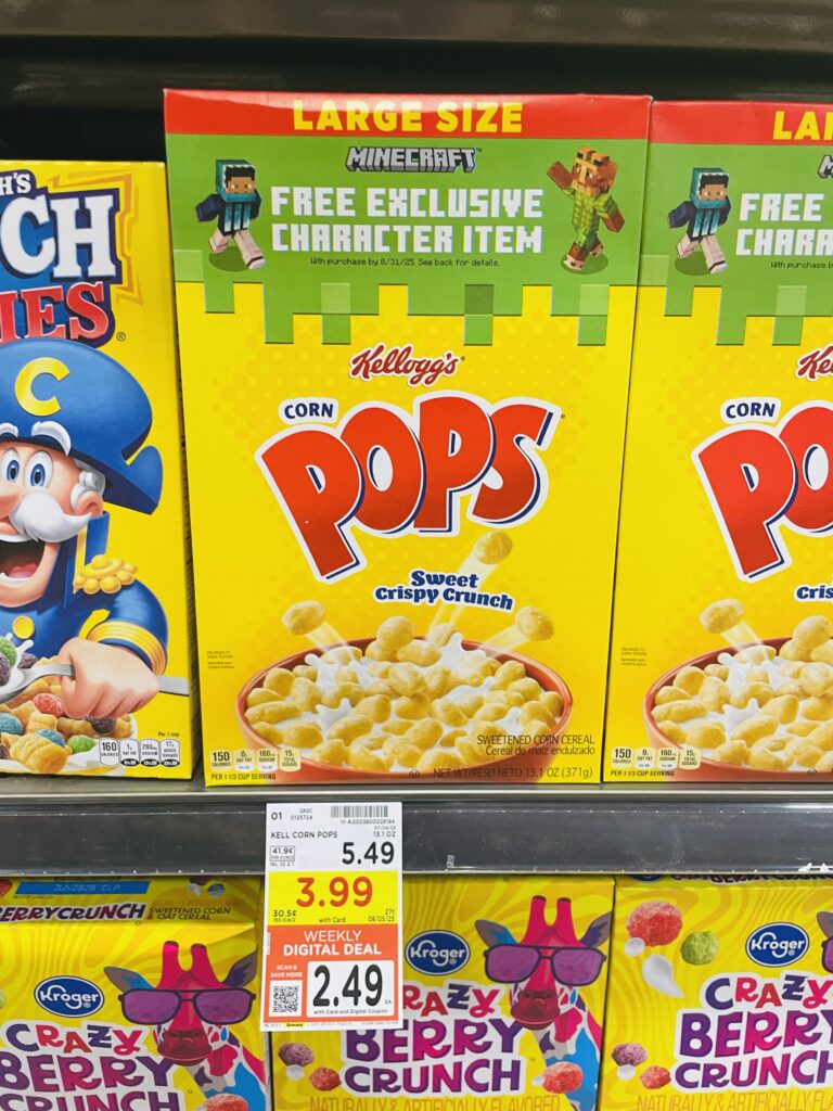 kellogg's large size cereal kroger shelf image (1)