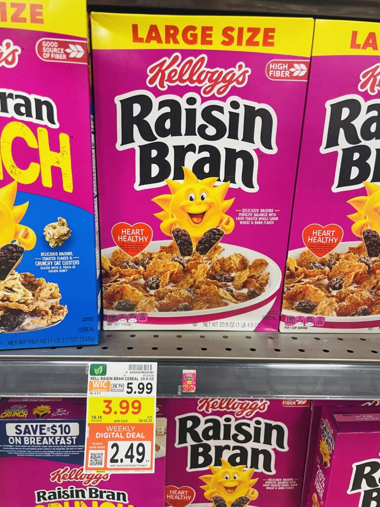 kellogg's large size cereal kroger shelf image (1)