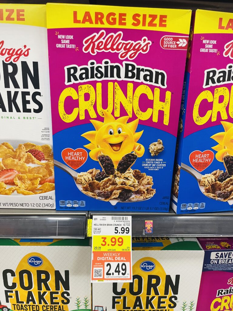 kellogg's large size cereal kroger shelf image (1)