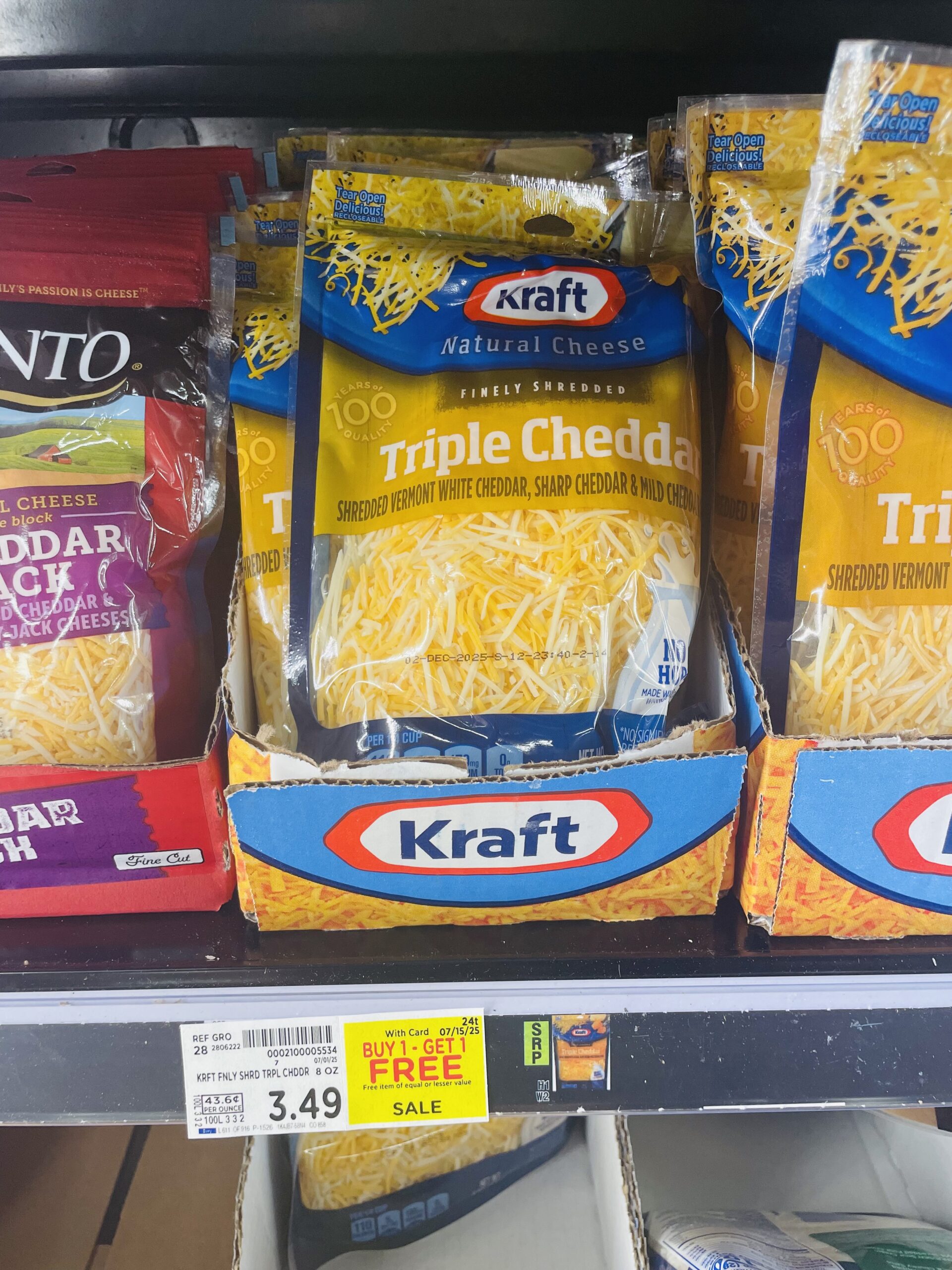 kraft shredded cheese kroger shelf image (1)