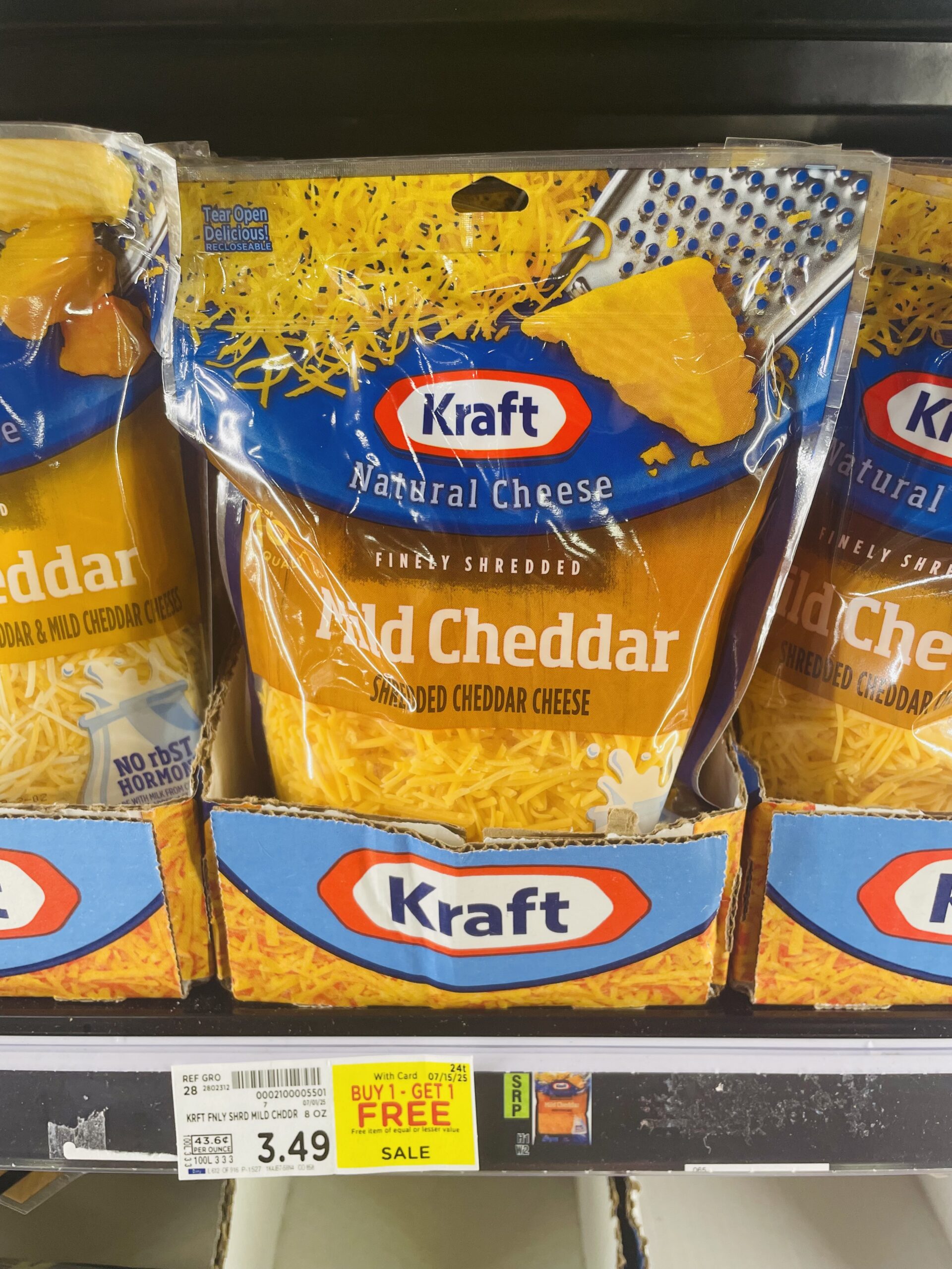 kraft shredded cheese kroger shelf image (1)