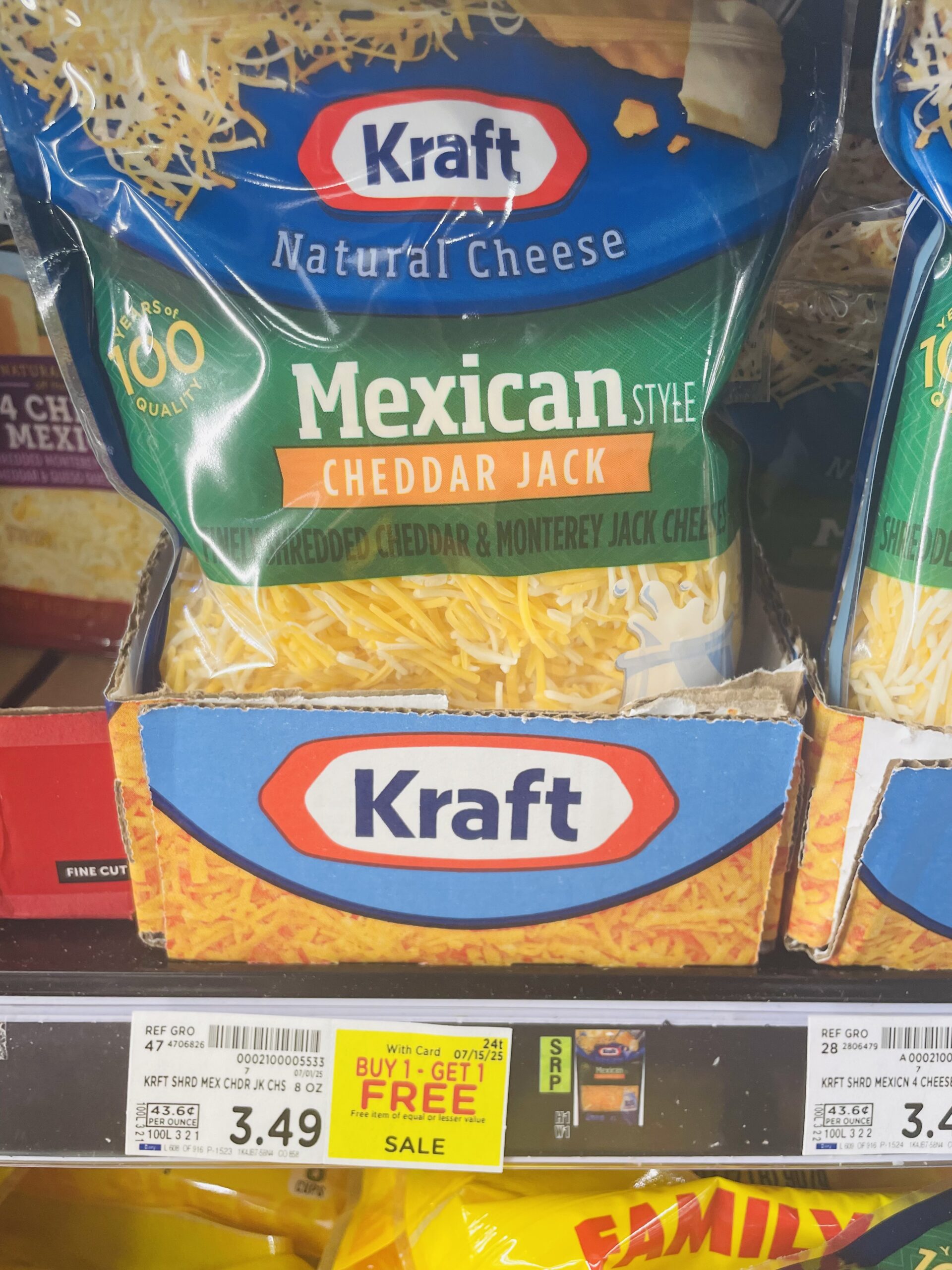kraft shredded cheese kroger shelf image (1)