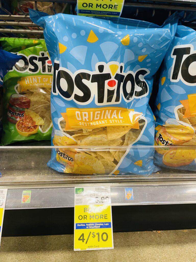 lay's, doritos and tostitos kroger shelf image (1)