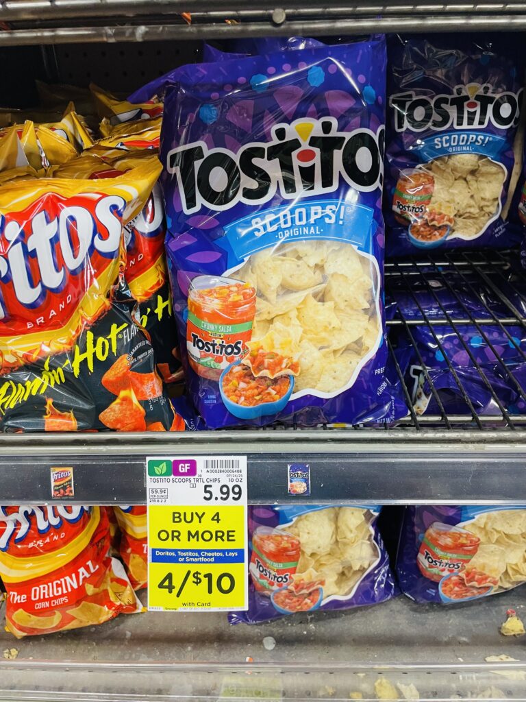 lay's, doritos and tostitos kroger shelf image (1)