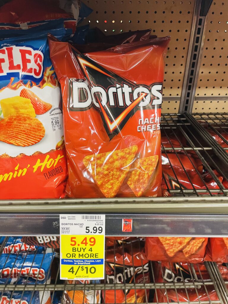 lay's, doritos and tostitos kroger shelf image (1)