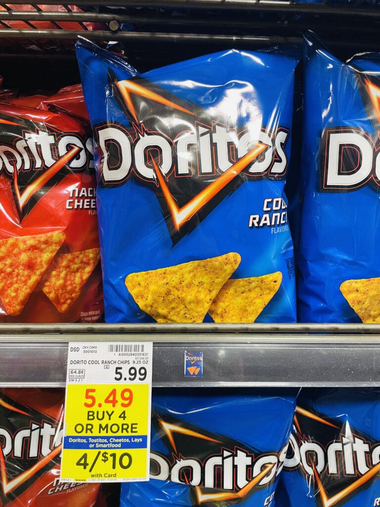 lay's, doritos and tostitos kroger shelf image (1)