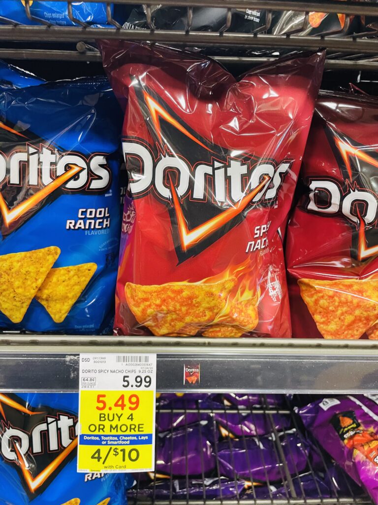 lay's, doritos and tostitos kroger shelf image (1)