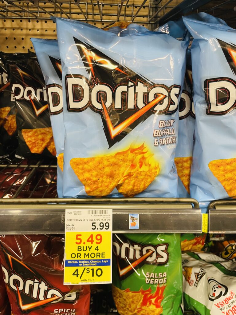 lay's, doritos and tostitos kroger shelf image (1)