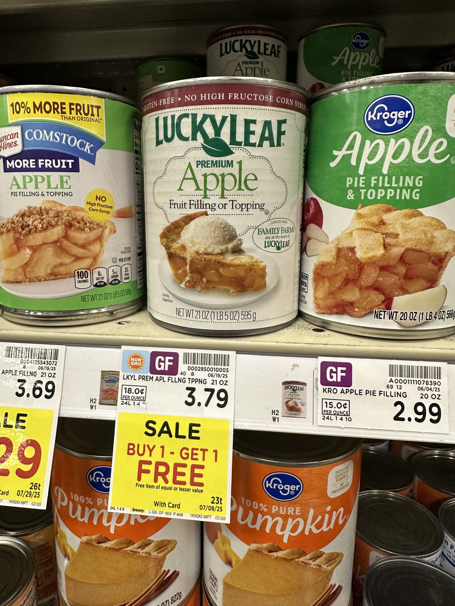 lucky leaf fruit filling kroger shelf image (1)