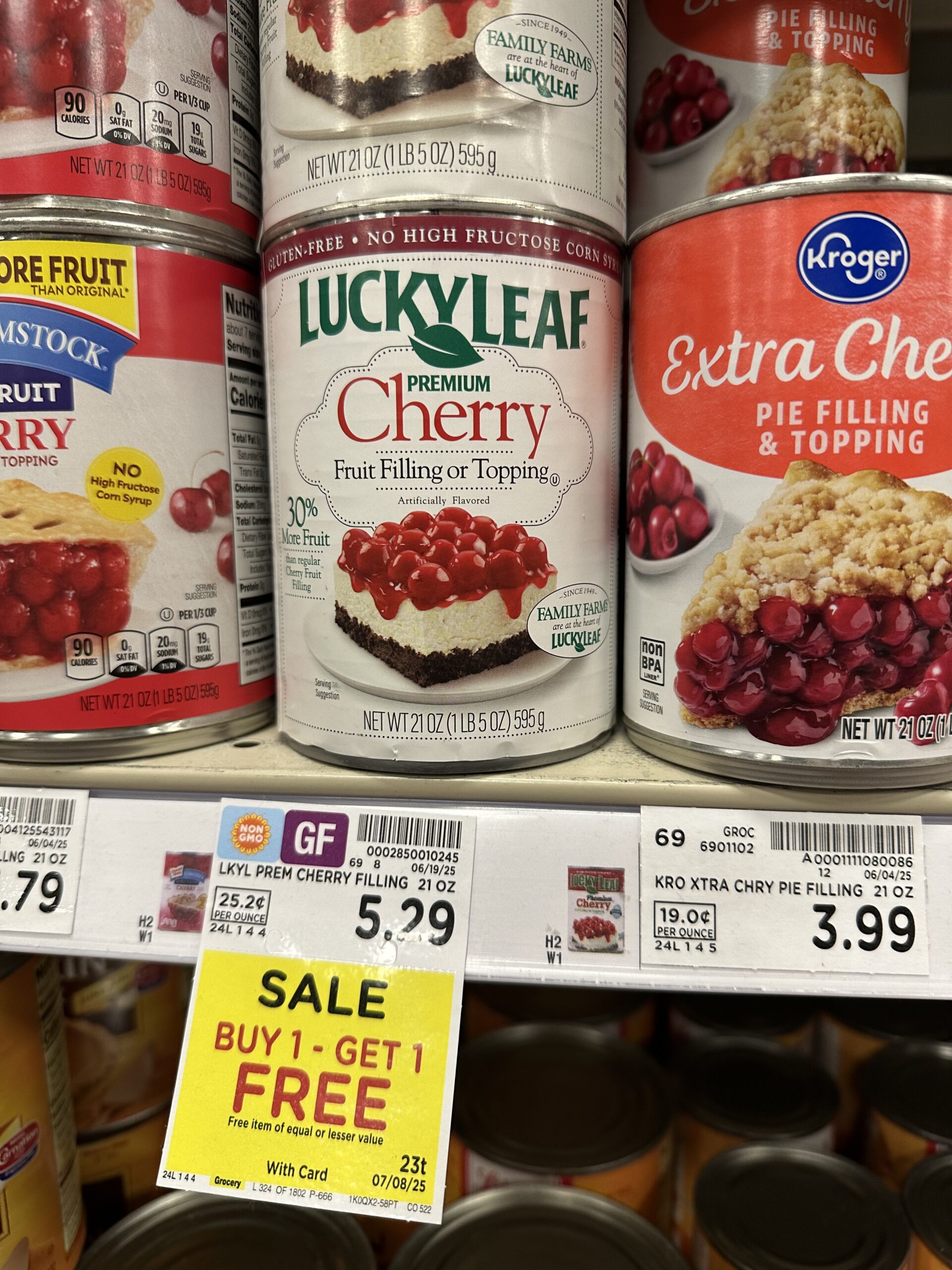 lucky leaf fruit filling kroger shelf image (1)