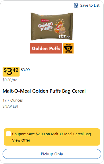 malt-o-meal cereal kroger price image 2